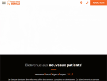 Tablet Screenshot of cliniquedentaireiberville.com